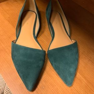 J Crew Green flats